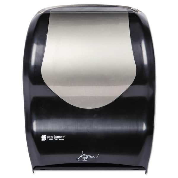 San Jamar Black/Silver Smart System with iQ Sensor Paper Towel Dispenser