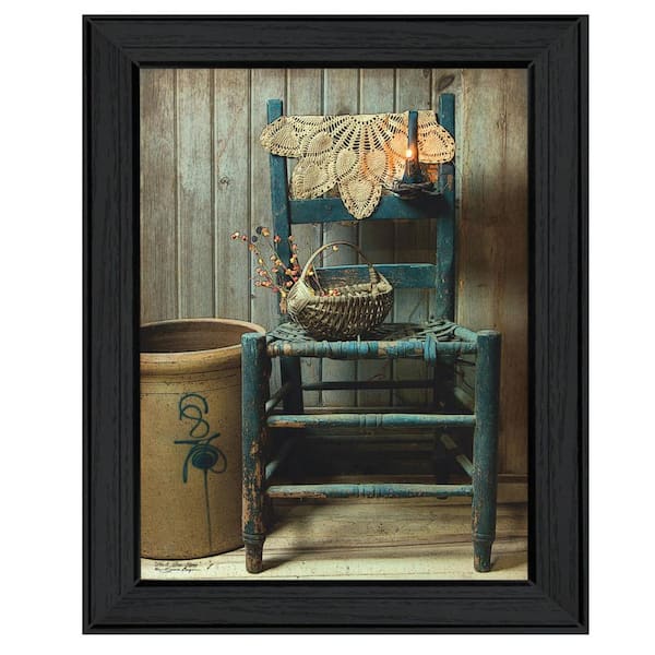 HomeRoots Charlie This Old Chair 1-Piece Framed Wall Art 18 in. x 14 in.