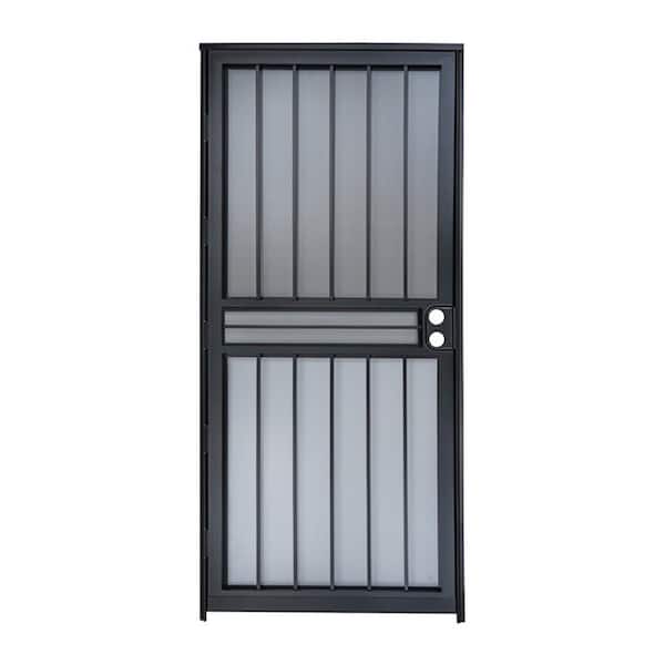 Grisham 32 in. x 80 in. 450 Series Black Vegas Security Door