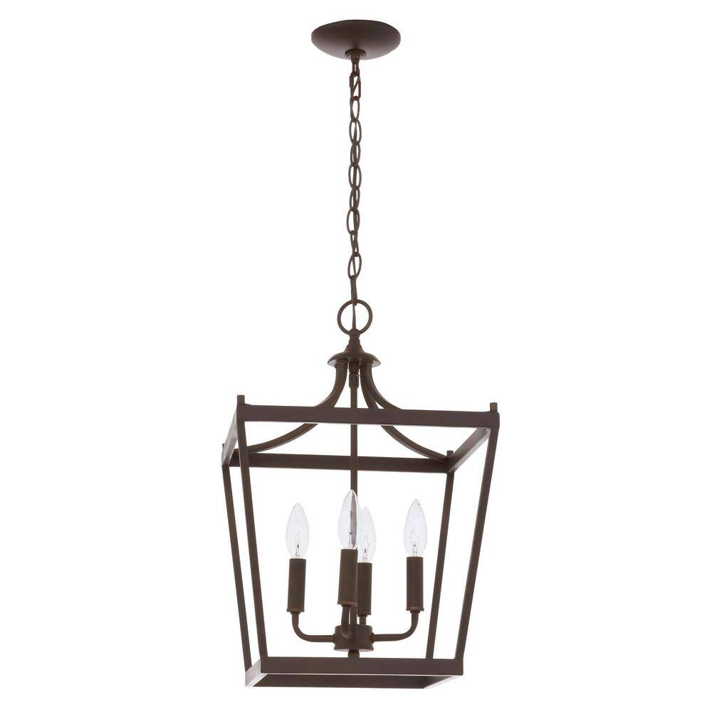 Kennedy 20'' Matte Black and Bronze Crystal Globe Pendant Light