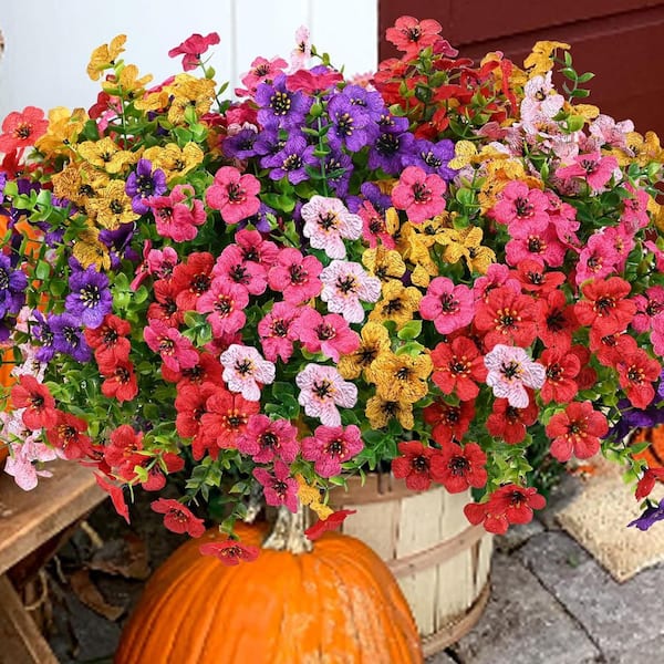 13 in. Multi-Colored Indoor/Outdoor Artificial Million Bells Flower with UV Resistant for Decorations (20 Bundle)