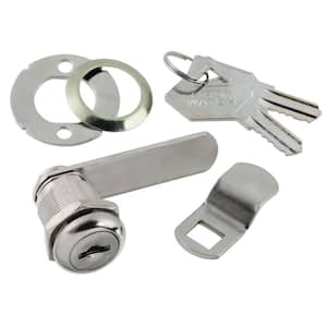 7/8 in. Chrome Cabinet and Drawer Utility Cam Lock