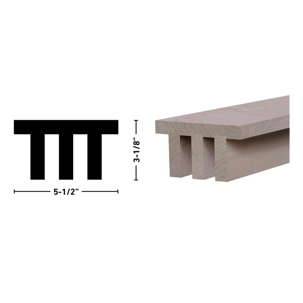 Natural Soft Maple Unfinished Decorative Faux Beam