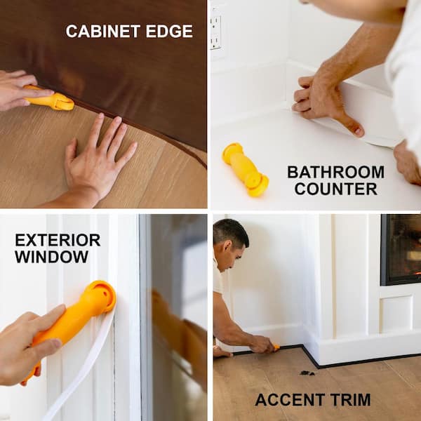 CLEAR DOOR EDGE GUARD PROTECTOR TRIM MOLDING - SOLD BY THE FOOT