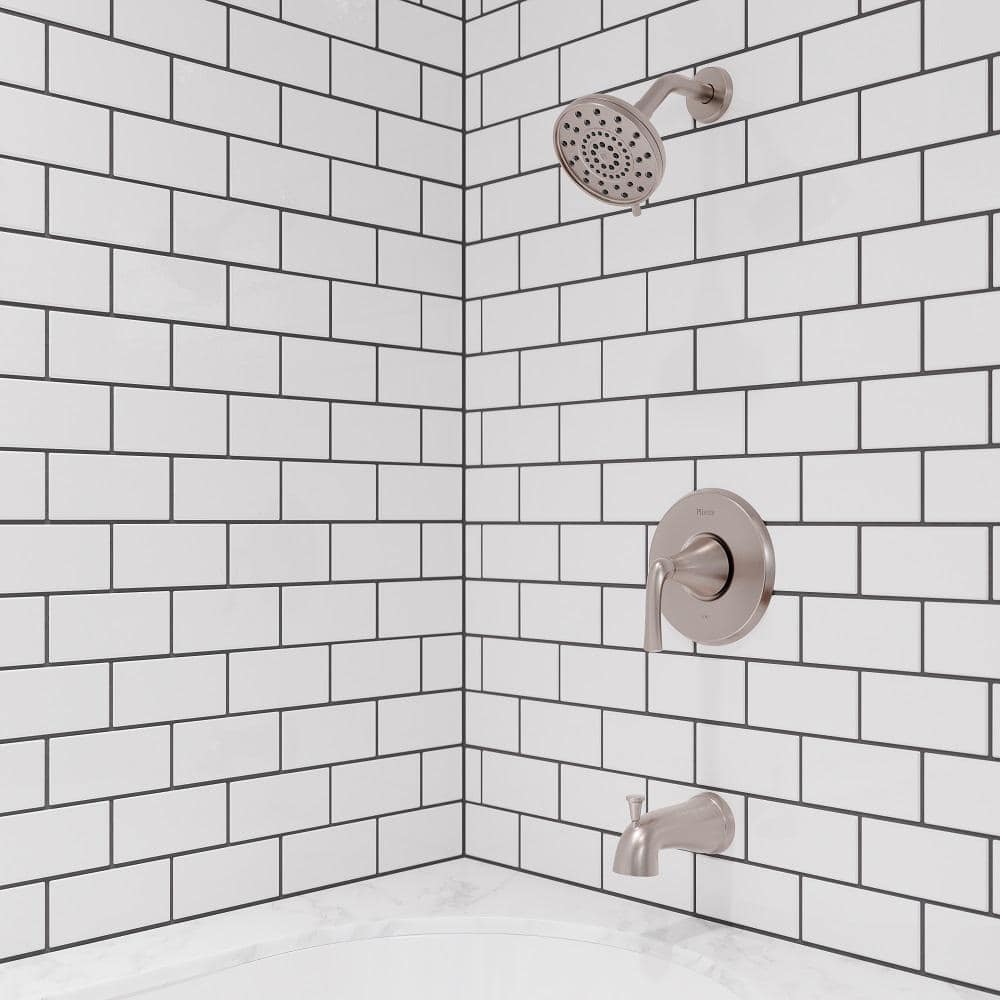 Matte Black Nickel Wall Mounted Tub and Shower Faucet