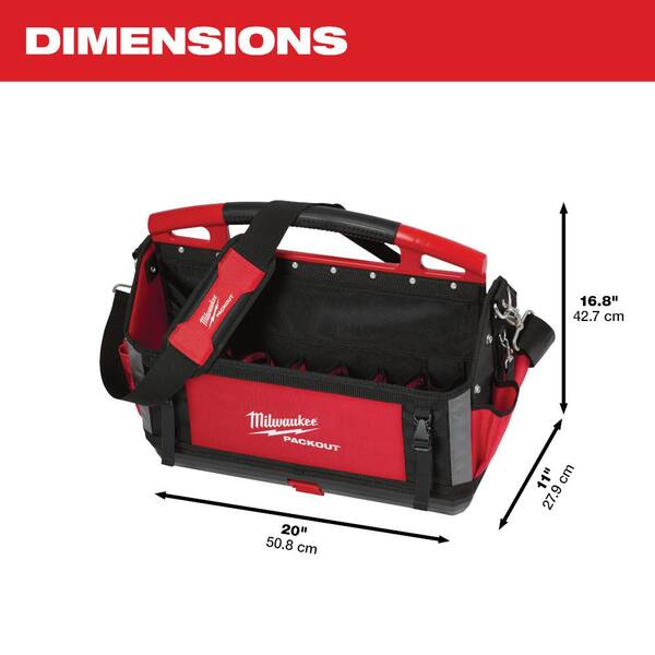 20 in. PACKOUT Tote with Screwdriver Set (8-Piece)