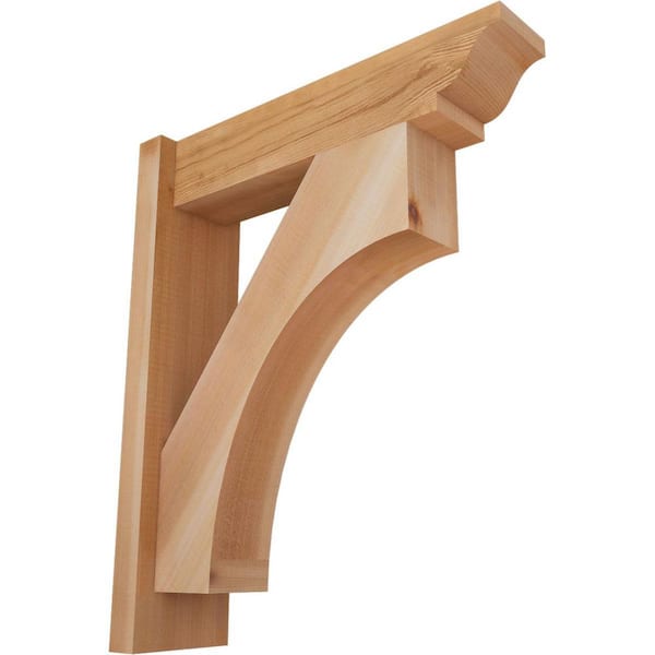 Ekena Millwork 6 in. x 24 in. x 20 in. Western Red Cedar Westlake Traditional Smooth Outlooker