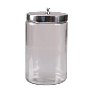 Unlabeled Glass Sundry Jar with Metal Lid