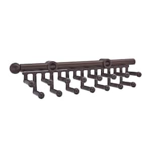 14 in. W Pull Out Tie and Belt Rack Closet Organizer, Bronze, CRT-12-ORB