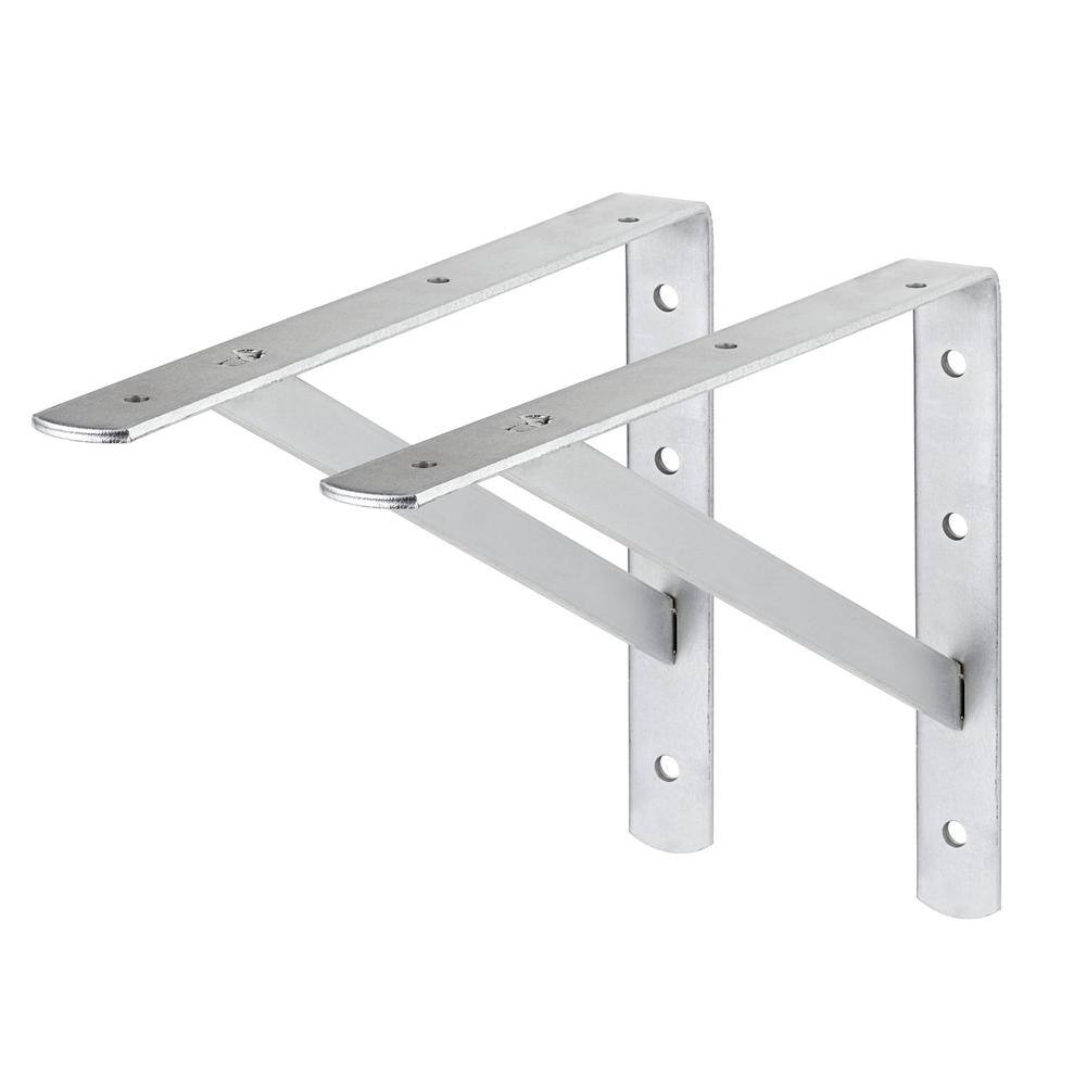 Dolle BEAM 11.6 in Zinc Plated Steel Shelf Bracket Set of 2 90245 - The ...