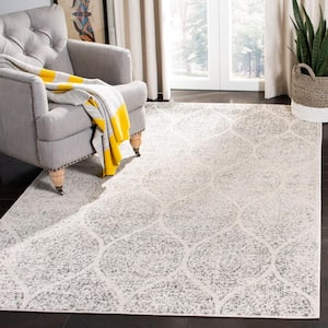 Madison Ivory/Silver 5 ft. x 5 ft. Square Area Rug