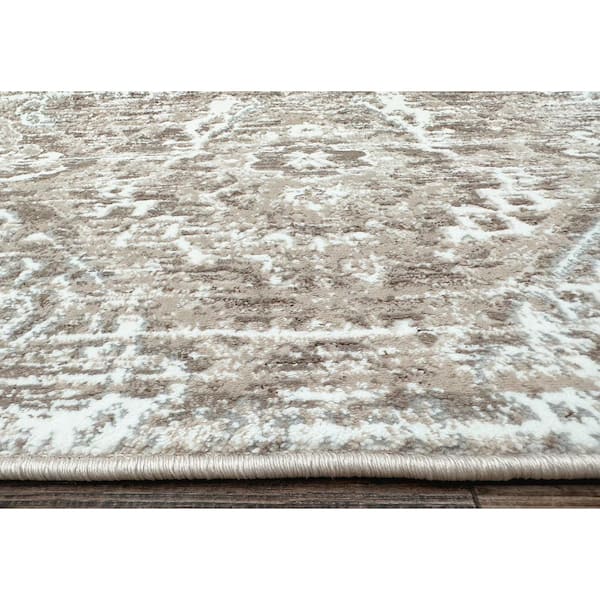 Beige 8 ft. x 10 ft. Livigno 1244 Transitional Abstract Area Rug