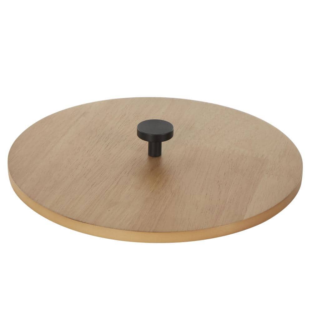Handmade Round Light Brown MDF Decorative Box Set