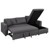 Harper & Bright 87 in. L-Shaped Sectional Sofa - Gray