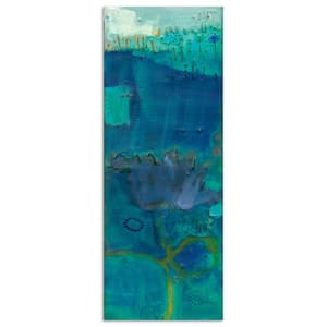 "Reedy Blue III" by EAD Art Coop Frameless Free-Floating Tempered Art Glass Wall Art