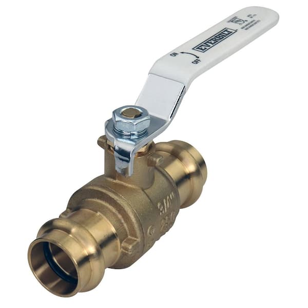 3/4 in. Press x 3/4 in. Press Lead Free Brass Ball Valve