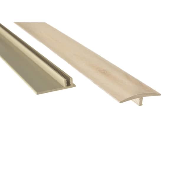 NewAge Products Flooring White Oak 0.46 in. T x 1.65 in. W x 46 in. L T-Molding Transition Strip
