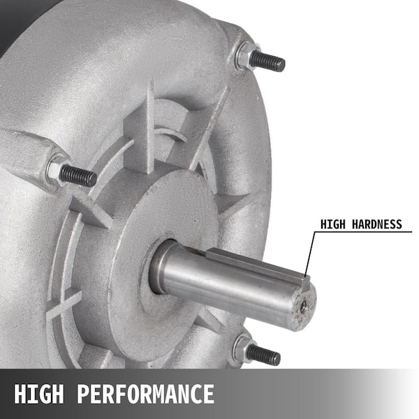 5 HP Compressor Duty Electric Motor 1 Phase 3450 RPM 56 Frame 7/8 Shaft  230V 