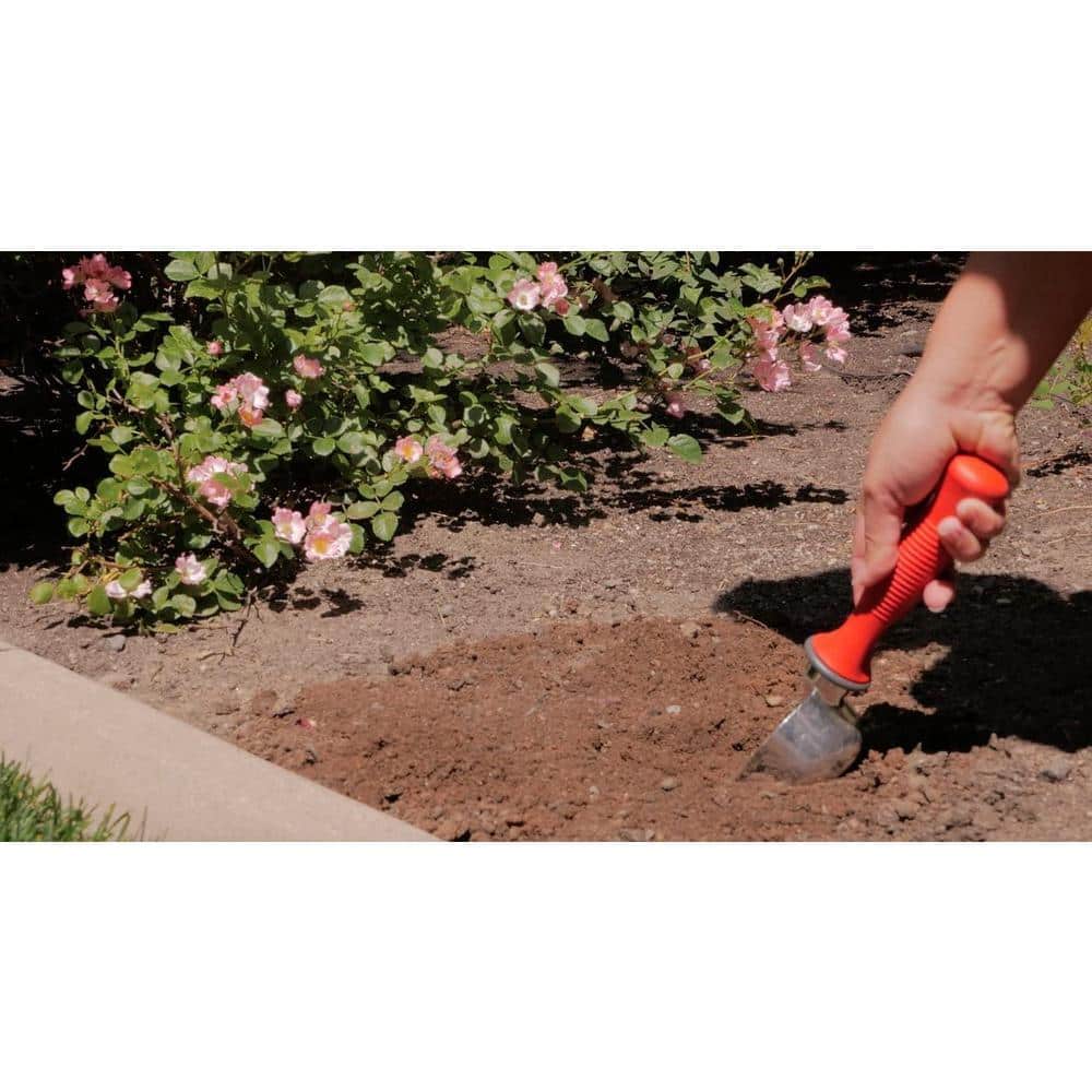 12.75 in Red Comfort Grip Bi-Metal Garden Scoop Trowel