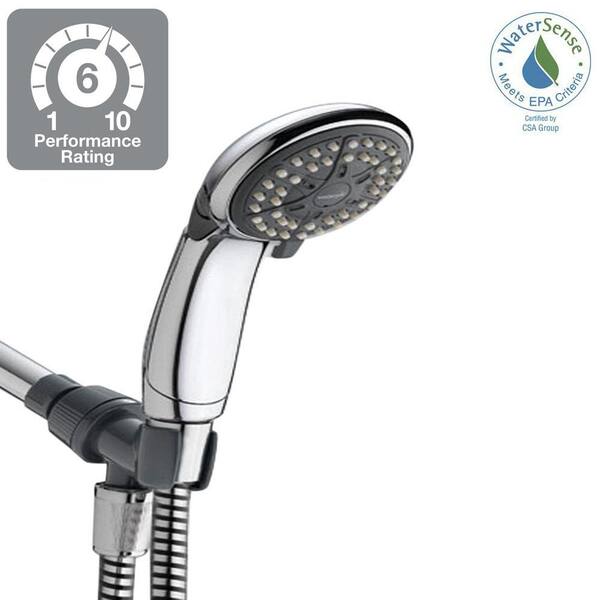 Waterpik VBE 453 Chrome EcoFlow 4 Mode Handheld Shower Head 141［並行輸入］ Chrome EcoFlow™ Low Flow Hand Held Shower Head (VBE-453)