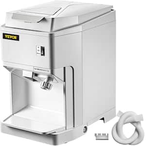 80 oz. Ice Shaver Machine White Shaved Ice Maker 265 lbs./H Commercial Snow Cone Machine 250W