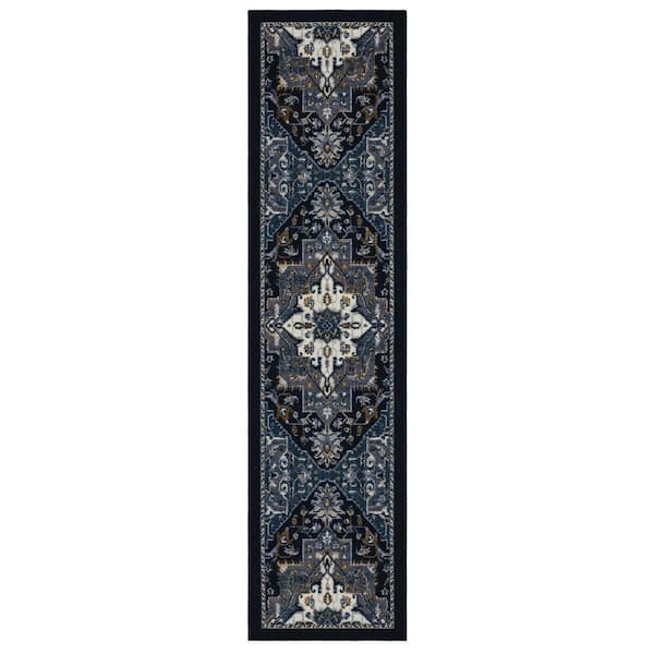 Mohawk Home Sinaloa Navy 2 ft. x 8 ft. Runner Rug