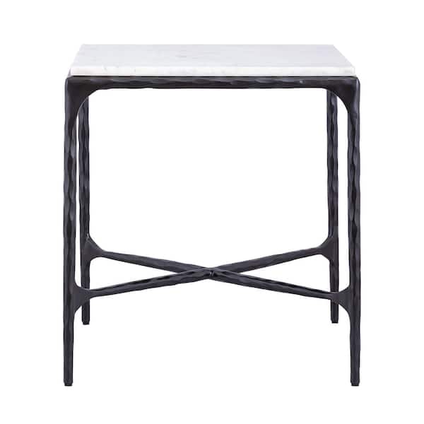 Unbranded Seasons Nesting 14 in. Parchment Square Wood Accent Table