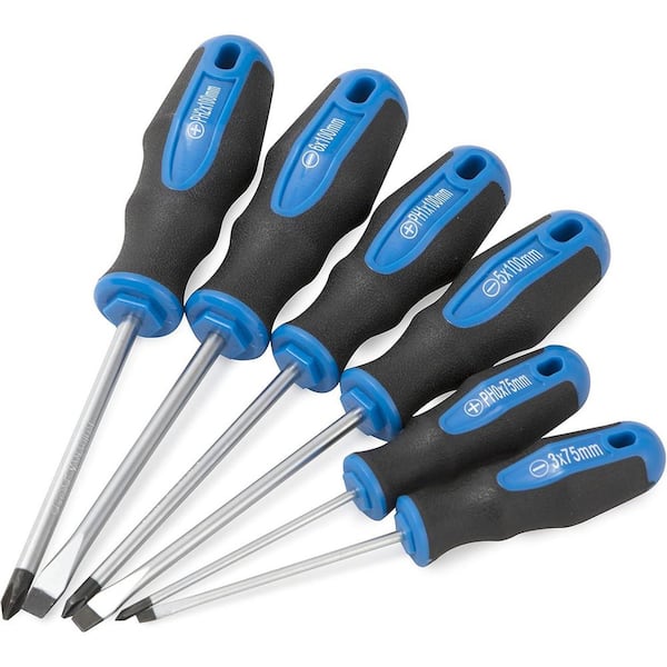 Yichuhaoxi 6-Piece Magnetic Tip Screwdriver Set 3 Phillips 3-Flat