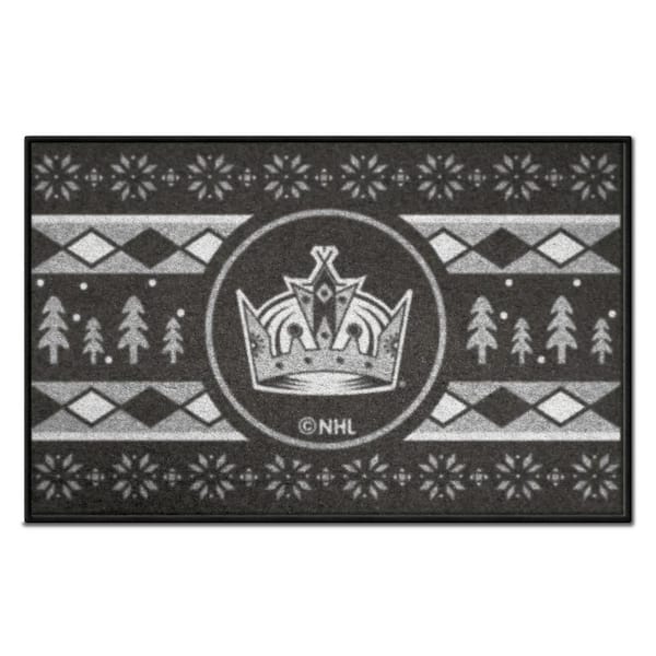 FANMATS Los Angeles Kings Holiday Sweater Black 1.5 ft. x 2.5 ft. Starter Area Rug