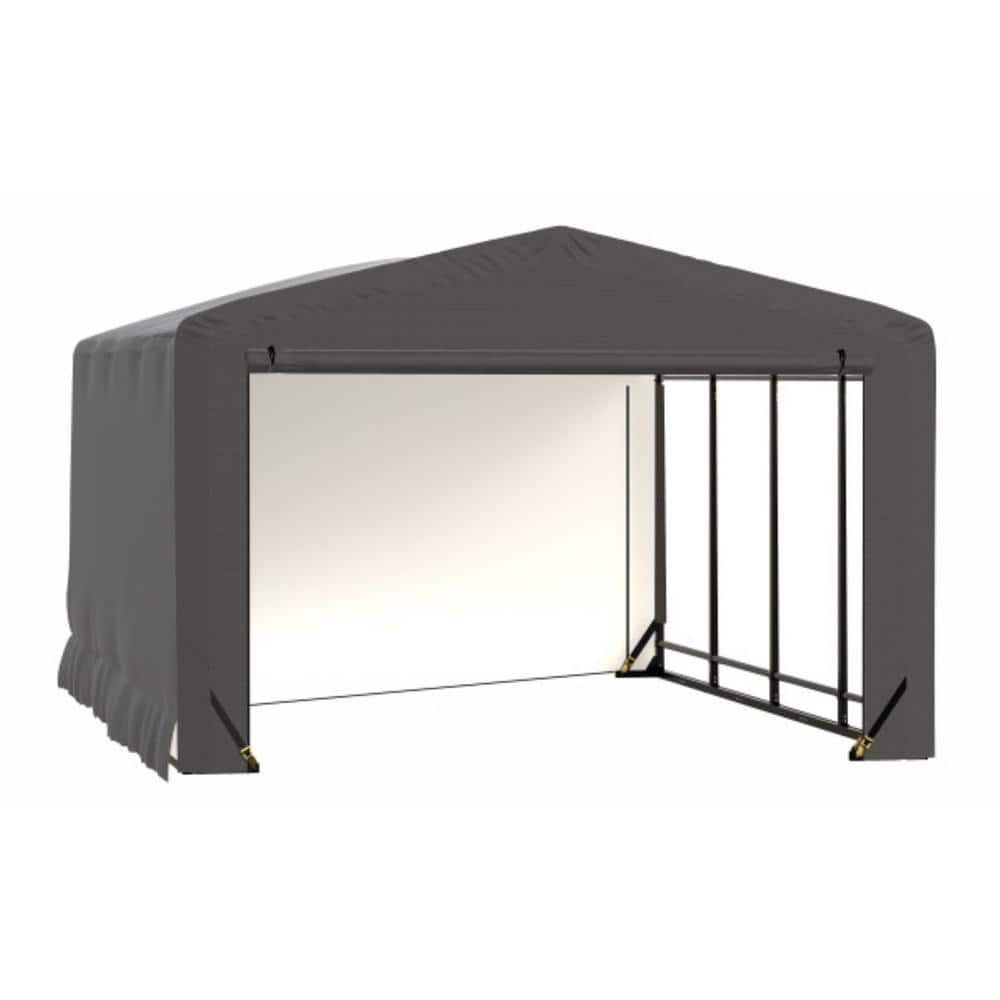 ShelterLogic Sheltertube 12 ft. x 18 ft. x 8 ft. Gray Garage