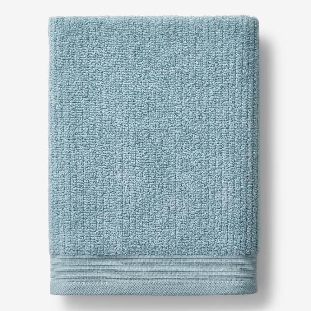 The Company Store Company Cotton Blue Water Solid Turkish Cotton Bath Towel  VK37-BATH-BLUE-WATER - The Home Depot