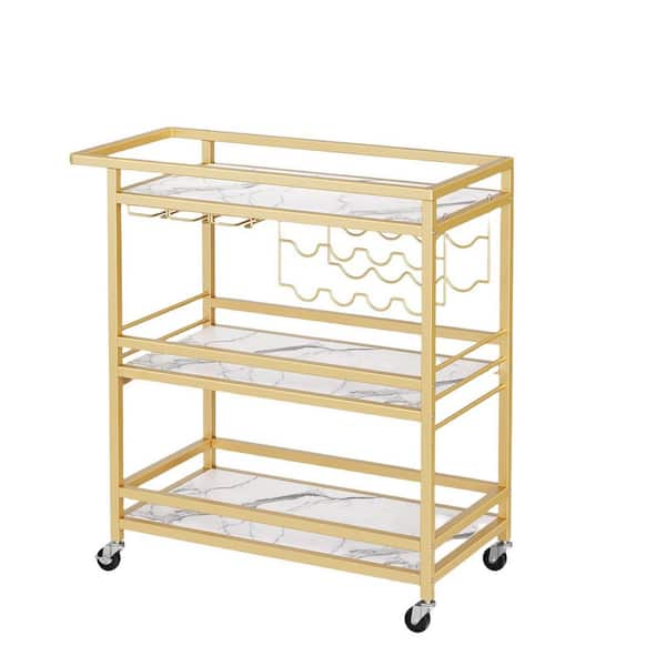 Heavy Duty 3 Tier Metal Utility Serving Cart