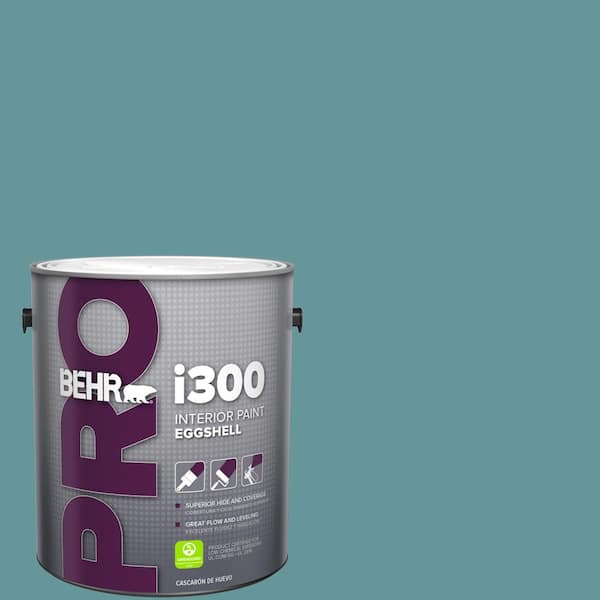 BEHR PRO 1 gal. #MQ6-33 Vintage Teal Eggshell Interior Paint