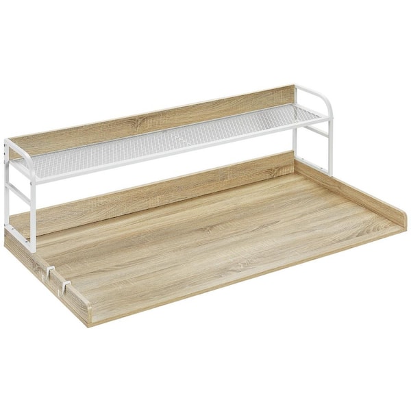 Washer Dryer Countertop 54 in. x 27 in. Laminate Countertop in Woodgrain Oak with Standard Edge for Laundry Room