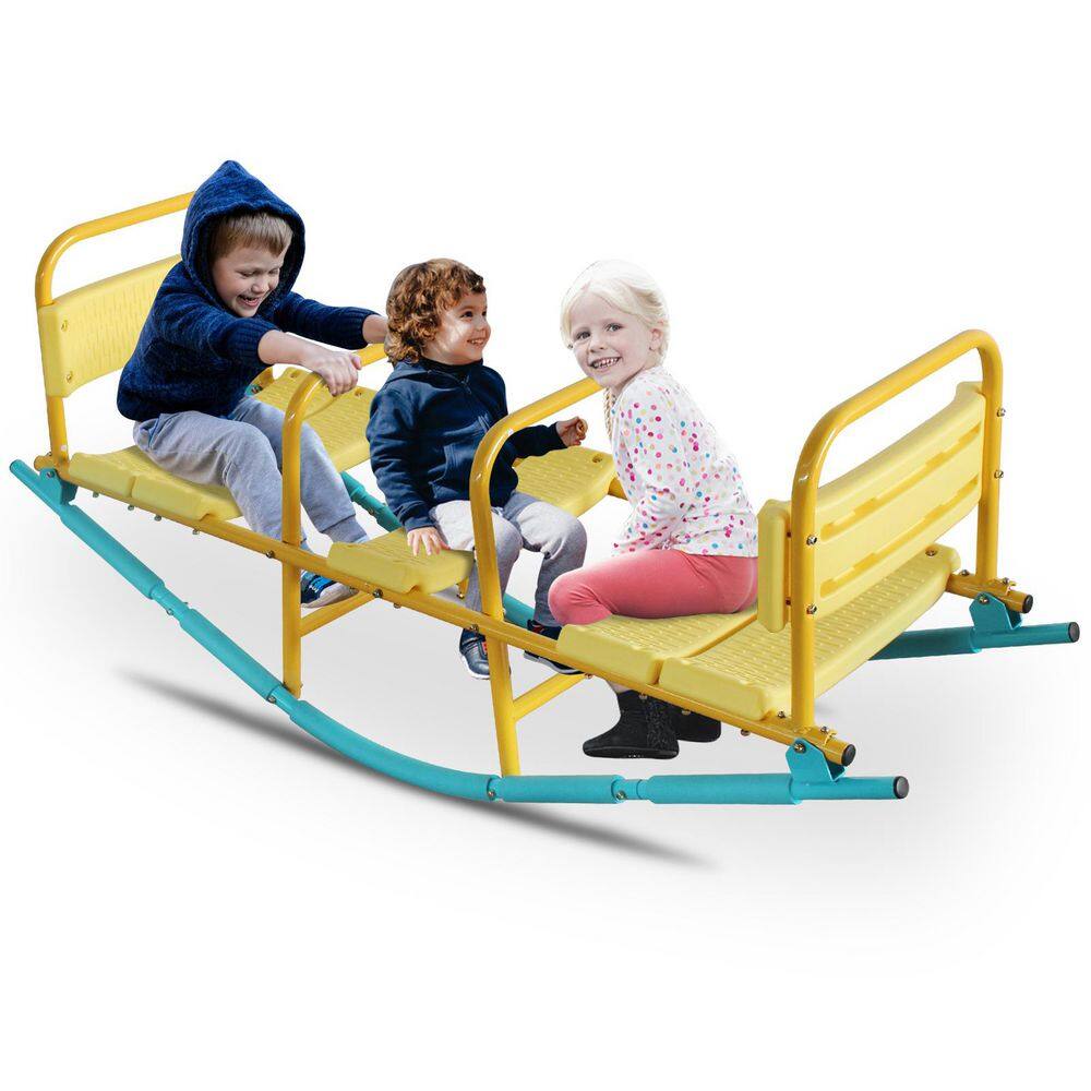 Kids 3 Plus Age Backrest Rocker Seesaw with High Quality Steel Tube and EVA Foam Coverd for Outdoor or Indoor price history on PriceWatchPro