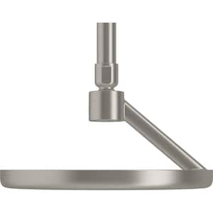 Statement 1-Spray Patterns with 2.5 GPM 8.875 in. Ceiling Mount Fixed Shower Head in Vibrant Brushed Nickel