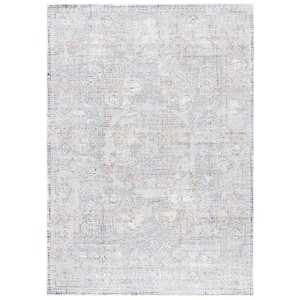 Alhambra Light Gray/Gray 4 ft. x 6 ft. Traditional Distressed Area Rug