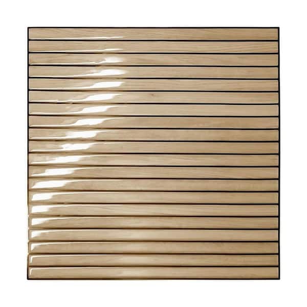 Yellow Textured Peel and Stick Backsplash 3D Wallpaper Panel (Set of 10)