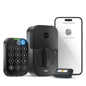 Assure Lock 2; Keyless Smart Door Lock with WiFi and Fingerprint Access; Black Suede