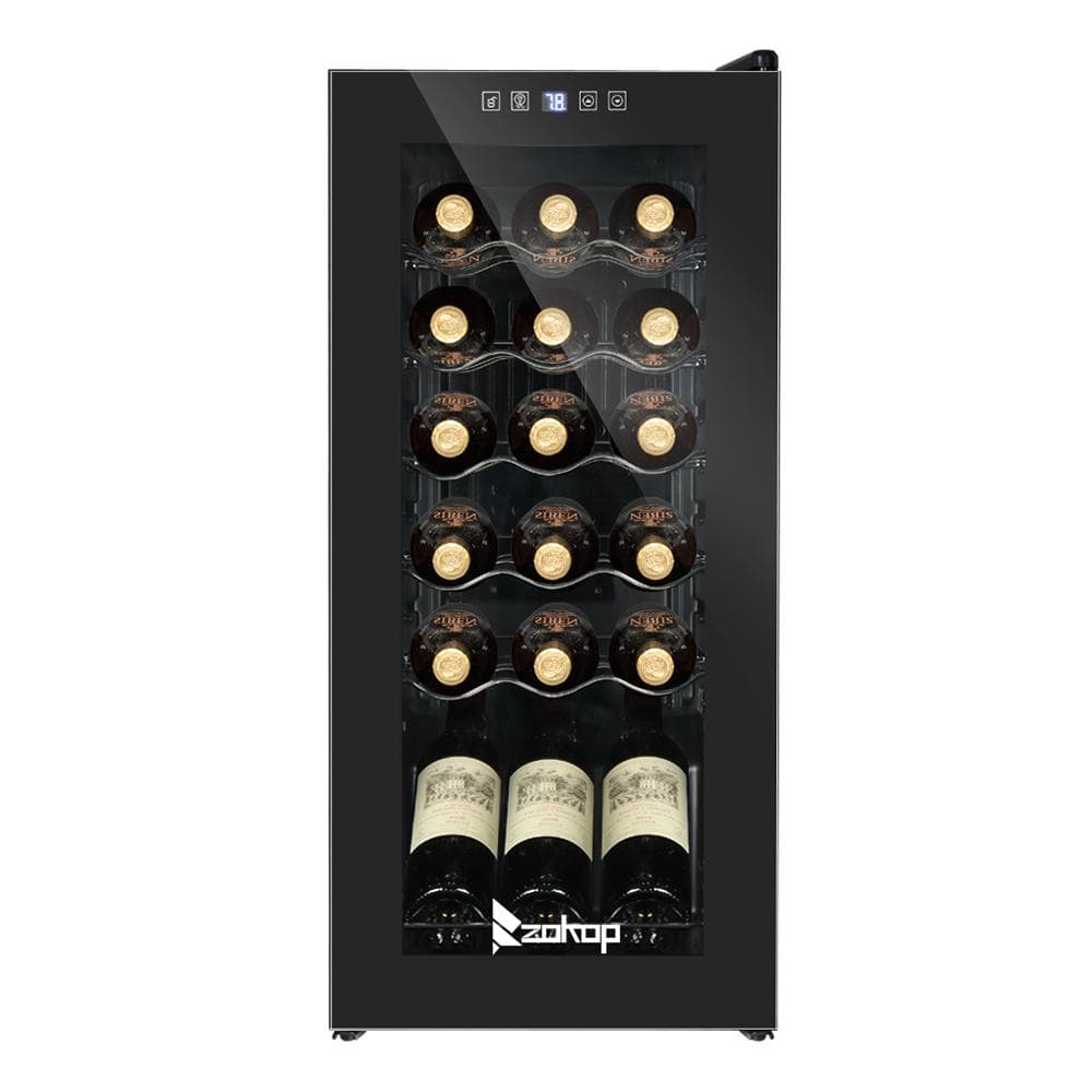 Karl Home 13.8 In. 18-bottle Compressor Freestanding Wine And Beverage 