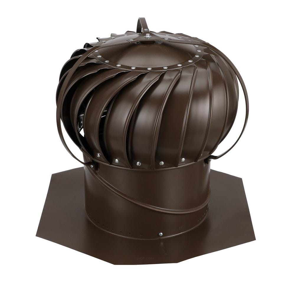 12 in. Brown Aluminum Externally Braced Wind Turbine