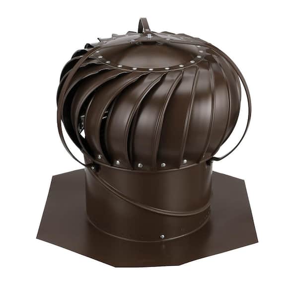 12 in. Brown Aluminum Externally Braced Wind Turbine