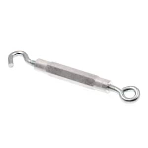 3/16 in. x 5-5/8 in. Zinc Plated Steel and Aluminum Eye-To-Hook Turnbuckles (10-Pack)