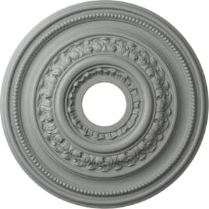 17-5/8" X 3-5/8" I.D. X 1-7/8" Orleans Urethane Ceiling Medallion (Fits Canopies upto 4-5/8"), Primed White