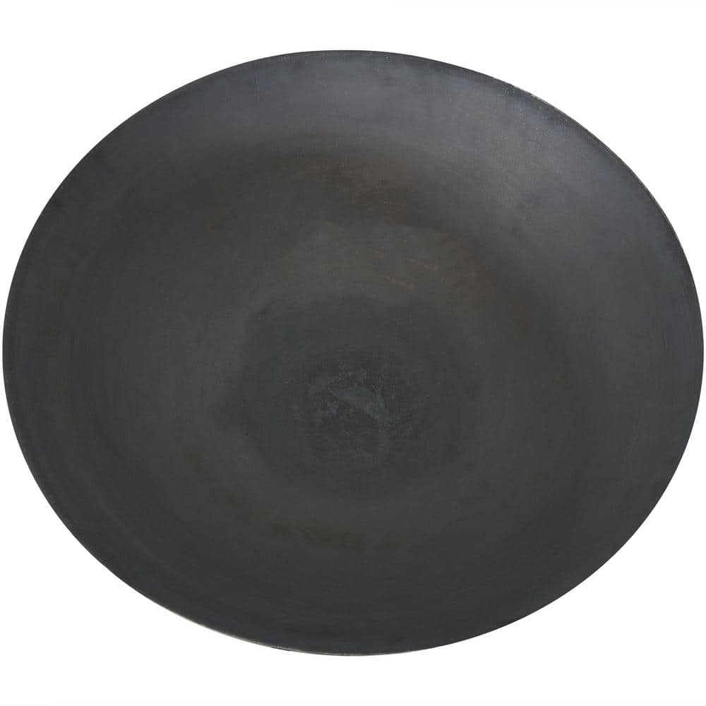 22-Inch Gray Cast Iron Wood-Burning Fire Pit with Stand