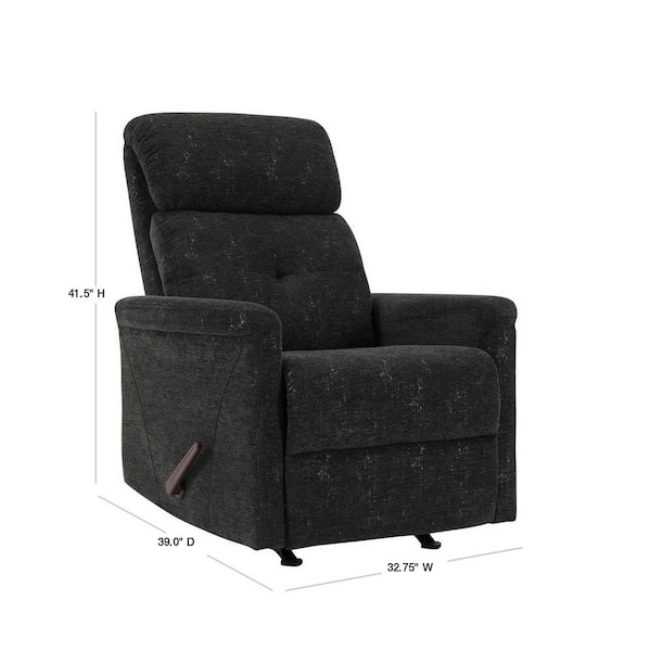 black rocker recliner chair