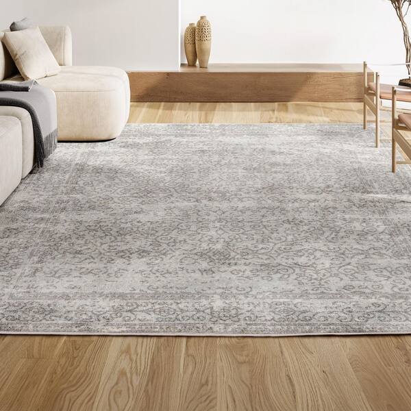 JONATHAN Y Ferro Filigree Modern Gray Gray/Dark Gray 8 ft. x 10 ft. Area Rug - image 4