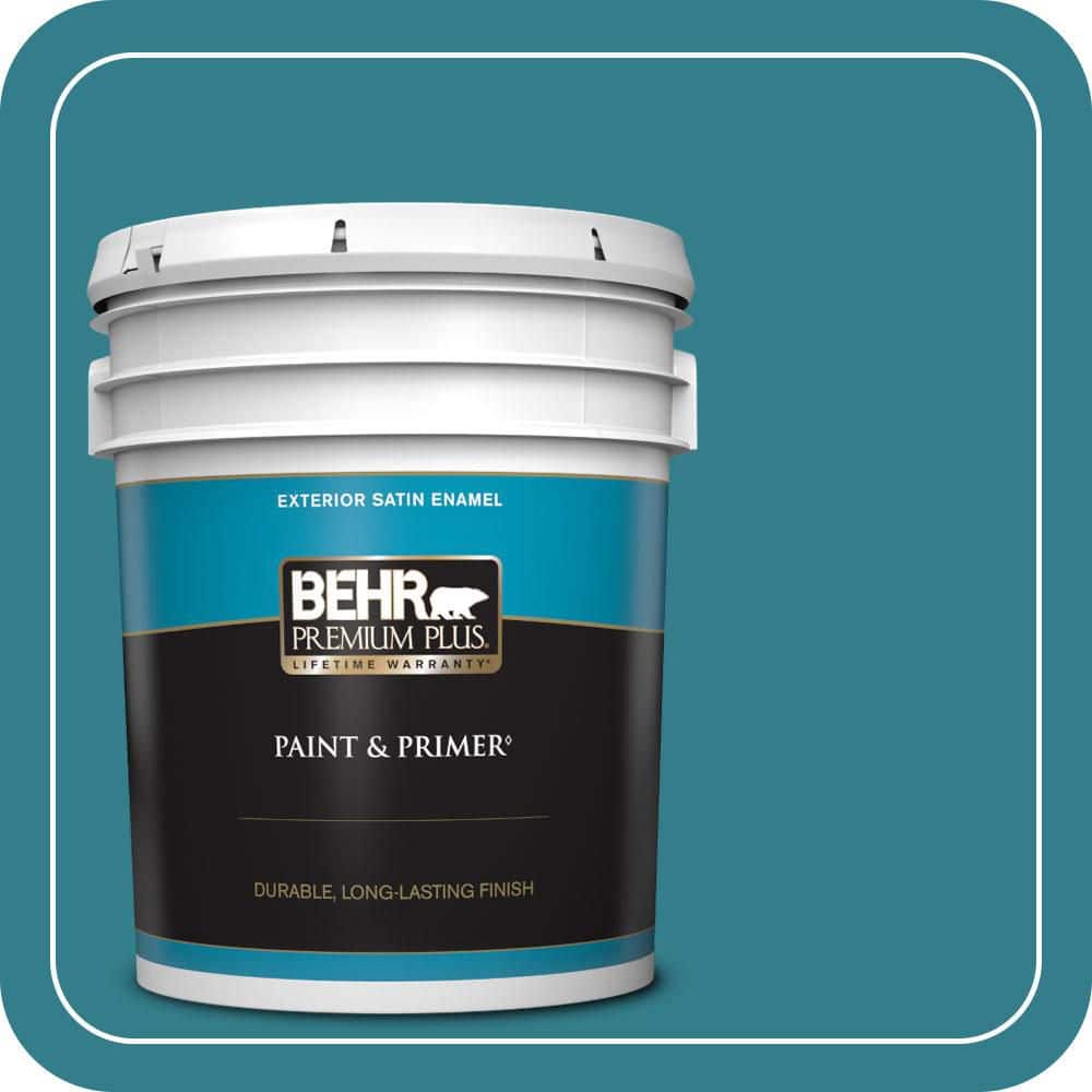 5 gal. Home Decorators Collection #HDC-CL-27 Calypso Blue Satin Enamel Exterior Paint & Primer price history on PriceWatchPro
