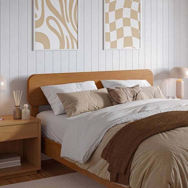 AFI Florence Light Toffee Natural Bronze Solid Wood Frame Full Low