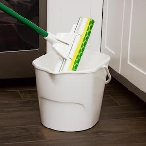 Mifoci Plastic Bucket Cleaning 5 Quart Square Bucket Red Green